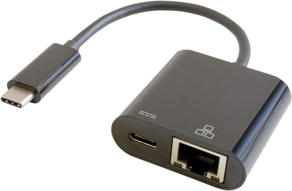 GOPPA ゴッパ 充電対応Type-C接続のGigabit有線LANアダプター (PD対応) ブラック GP-CR45H/B