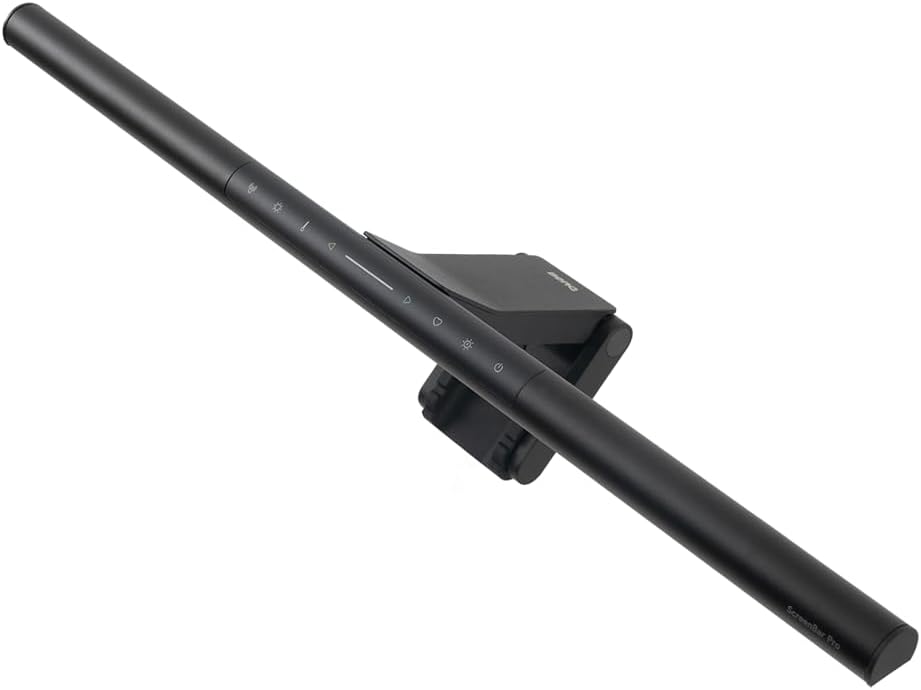 BenQ ScreenBar Pro モニターライトをデスクに設置した使用イメージ